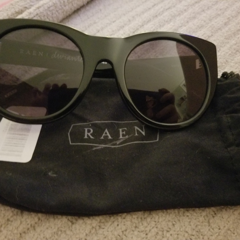 RAEN Black Durante Sunglasses - Rachel Zoe BOS